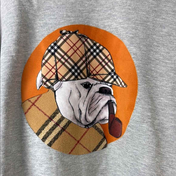 Simons - Gray Graphic Crewneck Sweatshirt Large - Picture 3 of 8